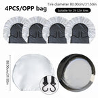 SEAMETAL Full Wrapped Car Wheel Tire Cover 29-32in Tyre Protection Cover Spare Tire Storage Bag Universal for RV/Sedan/Truck/Suv CM World
