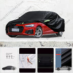 For fit Audi A5 Outdoor Protection Full Car Covers 210T Snow Cover Sunshade Waterproof Dustproof Exterior Car cover Black