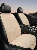Car Seat Cushion, All Season Universal Linen Car Seat Cushion Cover, Anti Slip, Wear-Resistant, Small Three Piece Rear Seat