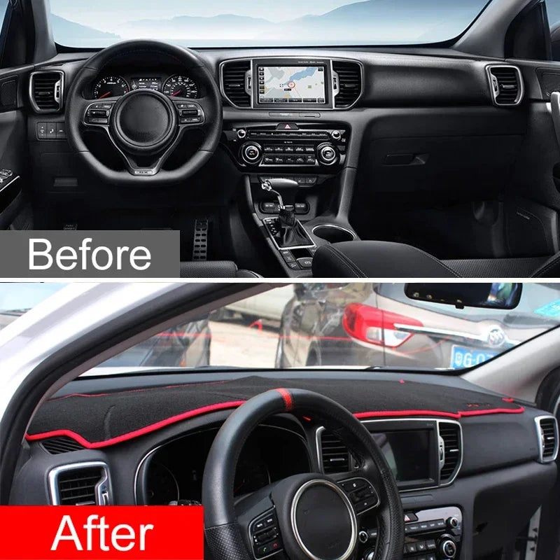 For Kia Sportage 4 QL 2016 2017 2018 2019 2020 2021 2022 Car Dashboard Sunshade Anti-UV Anti-Dirt Carpet Protect Mat Accessories