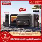【New】DDPAI Z60Master Dual Dash Cam 4K+2K 2/3 Channel Front and Rear HDR Night Vision WiFi6 GPS ADAS Dash Camera DVR Car Dashcam Car Mobile World