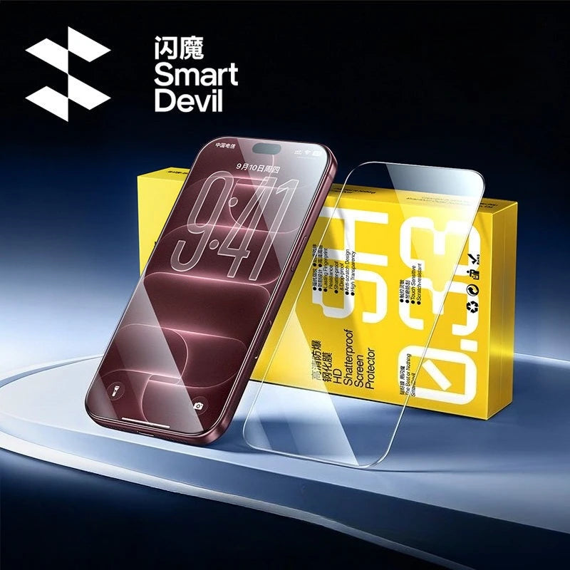 SmartDevil HD Tempered Glass Film for iPhone 18 ProMax Privacy Screen Protector for iPhone 18 17ProMax 16Pro 16 Anti-fingerprint