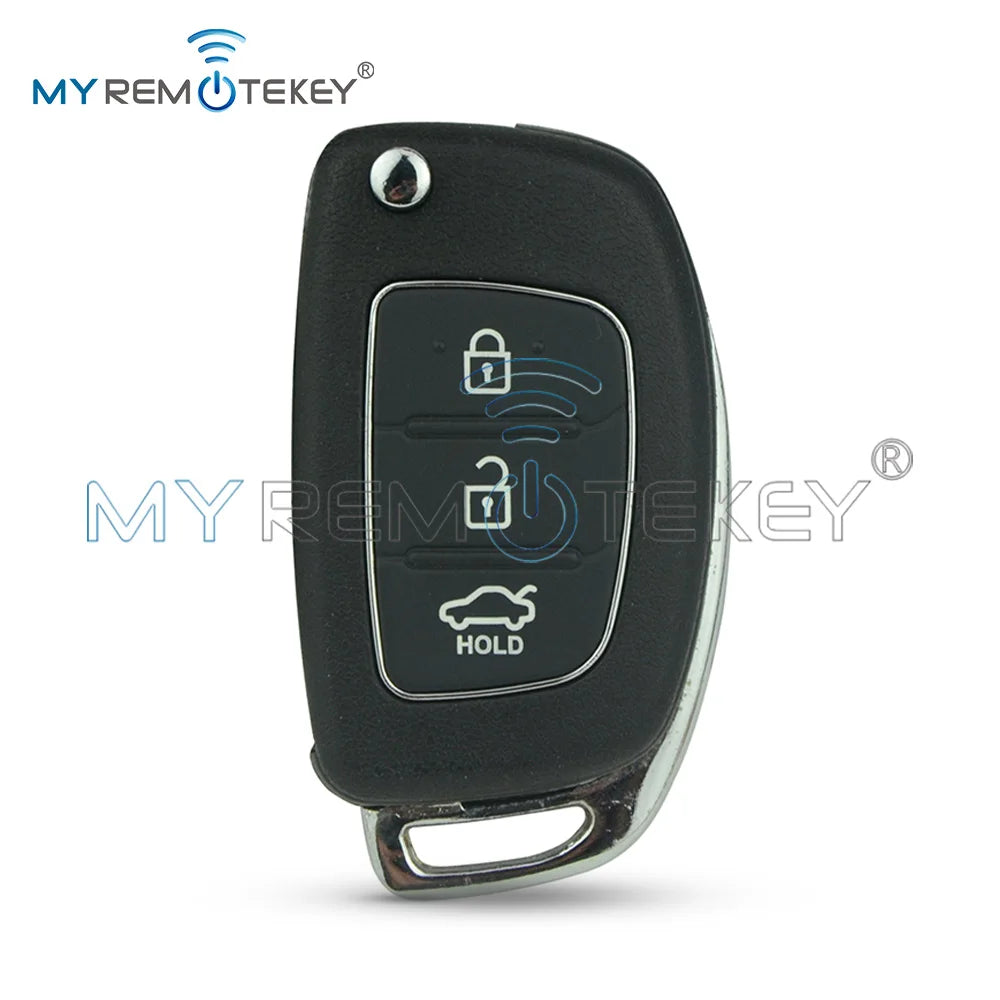 REMTEKEY FCC ID RKE-4F08 Flip remote key shell for Hyundai i20 i30 3 button CM World