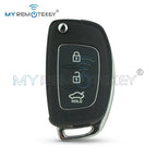 REMTEKEY FCC ID RKE-4F08 Flip remote key shell for Hyundai i20 i30 3 button CM World