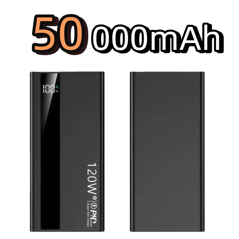For  Xiaomi 120W 200000mAh High Capacity Power Bank Super Fast Charging Portable External Battery Power Bank For Iphone Samsung Car Mobile World