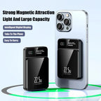 Lenovo 100000mAh Portable Magnetic Wireless Power Bank PD22.5W Super Fast Charging External Battery For Magsafe IPhone Samsung Car Mobile World