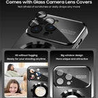 New Titanium Metallic Luxury Matte Case For iPhone 16 15 14 13 12 17 Pro Max Plus For Magsafe Glass Lens Camera Protection Cover
