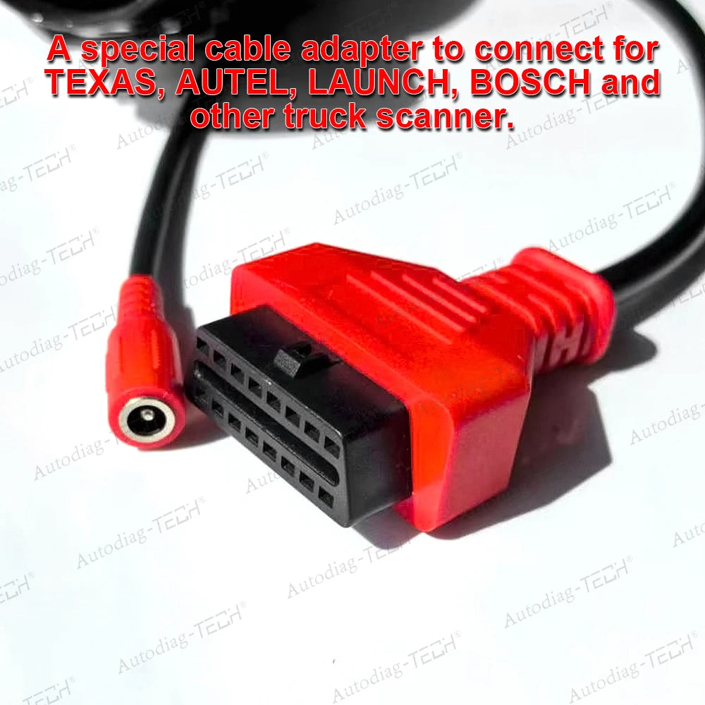EBS ISO 7638 Trailer ABS OBD Diagnostic Adapter for Bosch/Wabco Truck OBD2 Diagnostic Cable for Autel/Autocom/LUANCH Scanner CM World