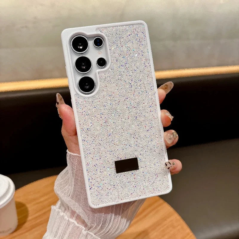 Trend Bling Glitter Diamond Case for Samsung Galaxy S26 S25 S24 S23 Plus Ultra Rhinestone Shockproof Hard Back Protective Cover Car Mobile World