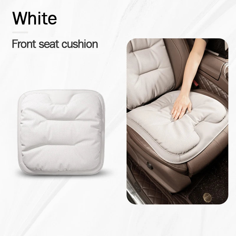 Universal Car Seat Cover Leather Cars Seat Waist Cushion Covers Four Season Auto Interior Seats  Protection Pad Car Accessorie CM World
