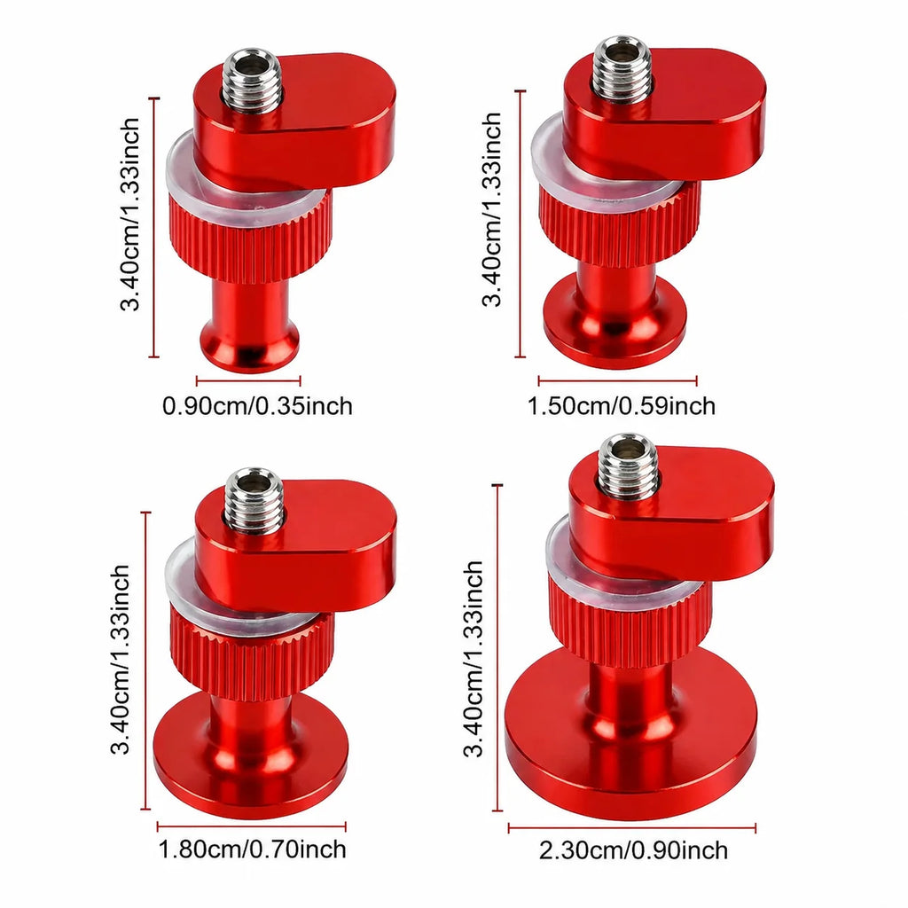 4Pcs Aluminum Alloy Car Dent Repair Reusable Pulling Tabs  Auto Body Dent Removal Accessories for Hail Damage Repair