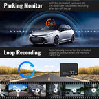 1080P Dual Lens Dash Camera Front and Rear Car Driving Recorder with Night Vision G Sensor 316 Inch IPS Display Car Mobile World