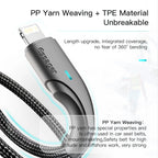 Essager USB Cable For iPhone 11 12 13 Pro Max Mini X XR XS SE 8 7 6 Plus 6s 2.4A Fast Charging Wire Data Cord For iPhone Charger