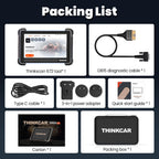 THINKCAR THINKSCAN 672 OBD2 Scanner CAN FD OBD2 Tool Bi-directional Control Full System Diagnosis 28 Resets Free for Life Car Mobile World