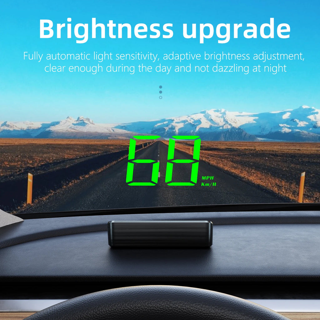 HD Car Head up Display M2 GPS Speedometer KM/H Digital HUD Windshield Projector Universal Auto Electronics Accessory CM World