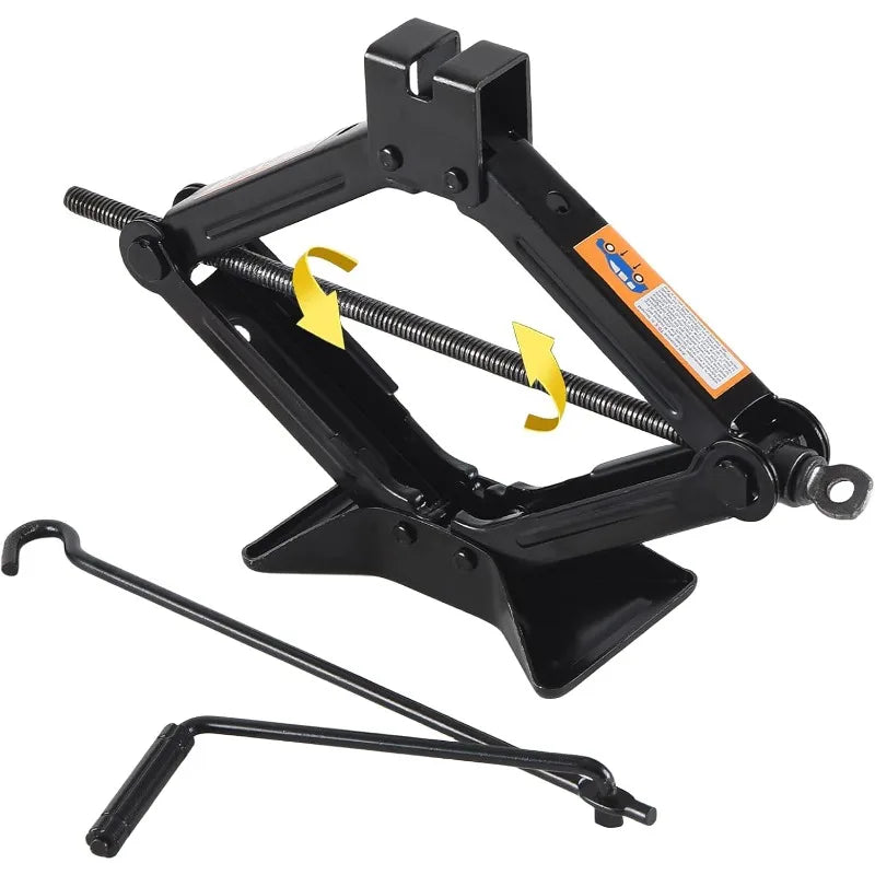 Hand Cranked Car Jack 08T 1T 2T Portable Scissor Jack Labor Saving Tool For Vehicle Tire Change Auto Repair Car SUV Truck Use CM World