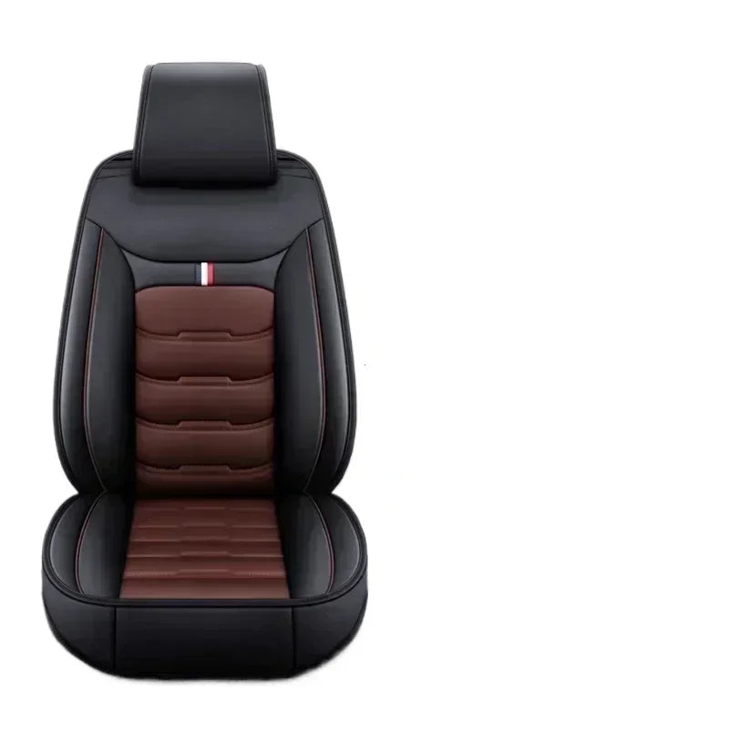 Universal All Inclusive Seat Cover Full Leather Car Seat Protector Cushion Single Driver And Passenger All Season Accessories