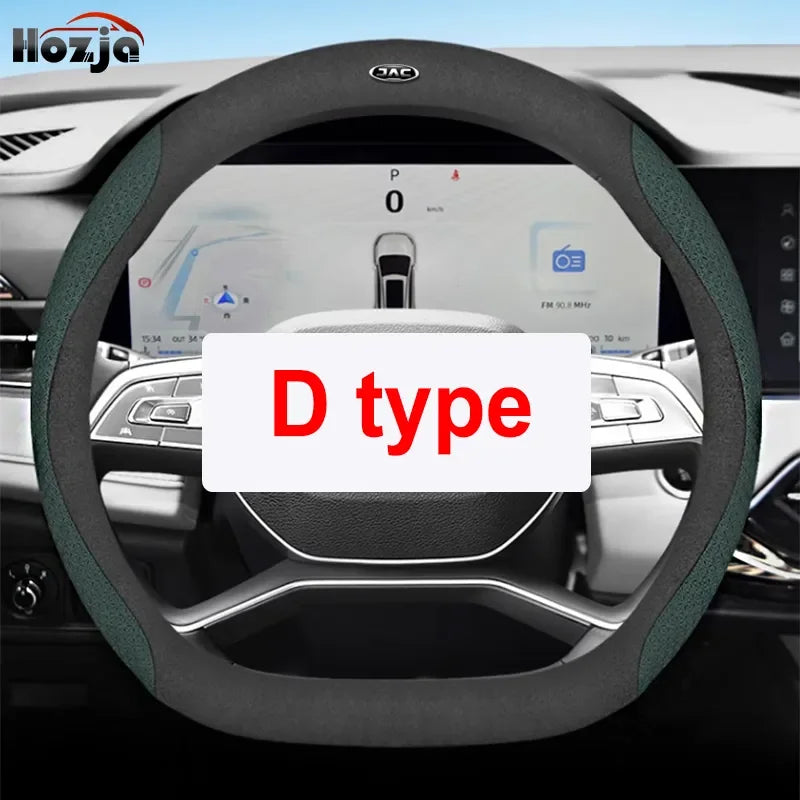 Car Steering Wheel Cover for JAC 2 4 8 J7 J8 JS2 JS8 JS4 JS6 T8 T9 Sunray 2024 2025 Accessories