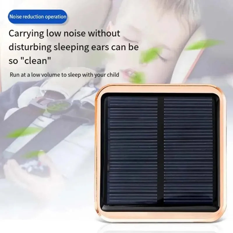 Solar Mini Electric Ozone Generator Energy Car Air Purifier With Odor Smoke Removal Smoke Formaldehyde Deodorization Features CM World