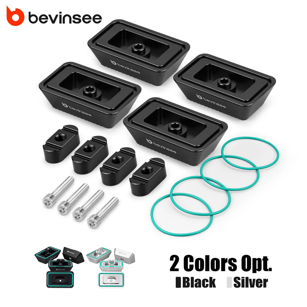 BEVINSEE Billet Aluminium Jack Pad Adapter for BMW E46 E83 E85 E86 E89 CNC Lift Jack Pad Replacement for 51718268885