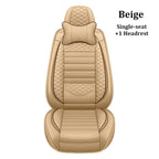 Luxurious PU leather  car seat cover, 3D wing & fixed lumbar support - Soft, comfortable and durable, suitable for most Car CM World