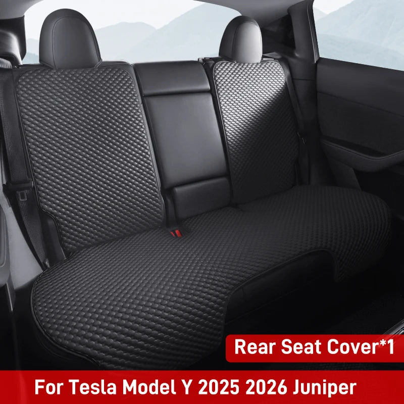 For Tesla Model 3 Model Y 2024 2025 Car Seat Cover Ice Silk Seat Cushion For M3 MY 2023 2022 Summer Seat Cover Juniper Highland Car Mobile World