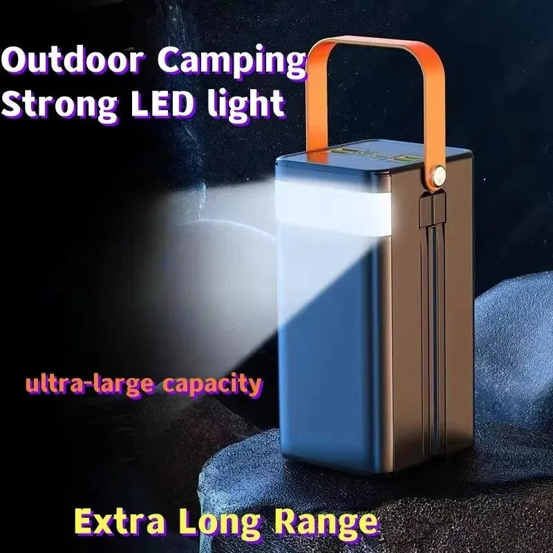 120W 150000mAh Fast Charging Power Bank Large Capacity Outdoor Mobile Power Supply External Spare Battery for Outdoor Camping Car Mobile World