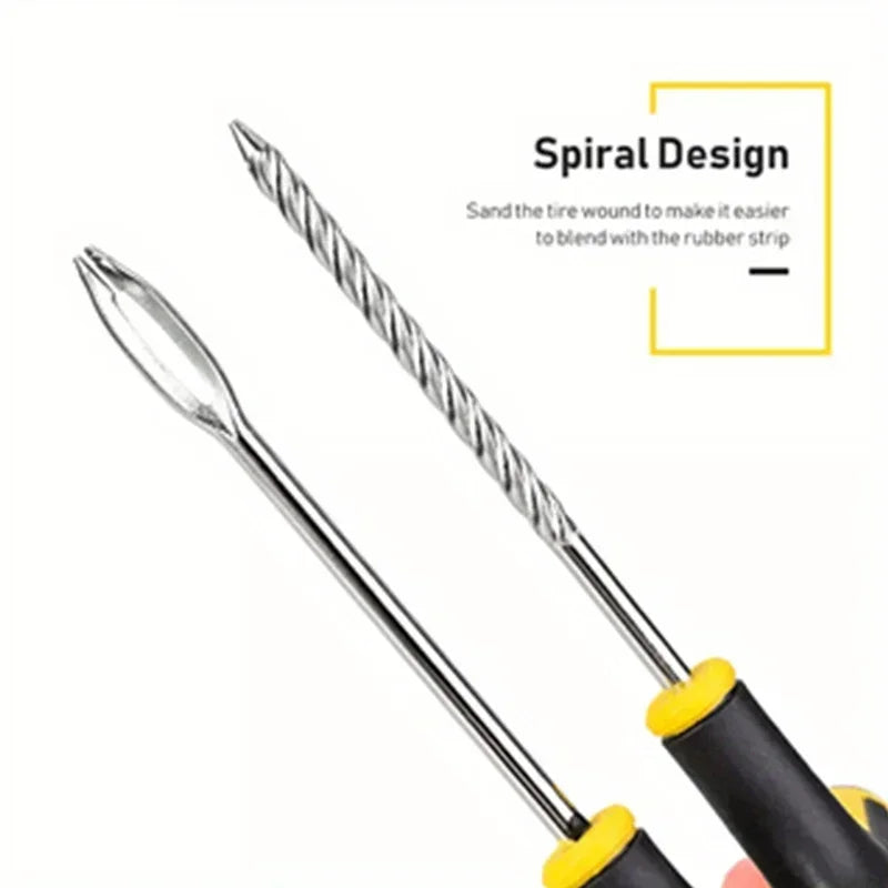 Car Tire Repair Kit Puncture Plug Tools Tyre Puncture Emergency for Tire Strips Stirring Glue Repair Tool Kit Car Accessories CM World