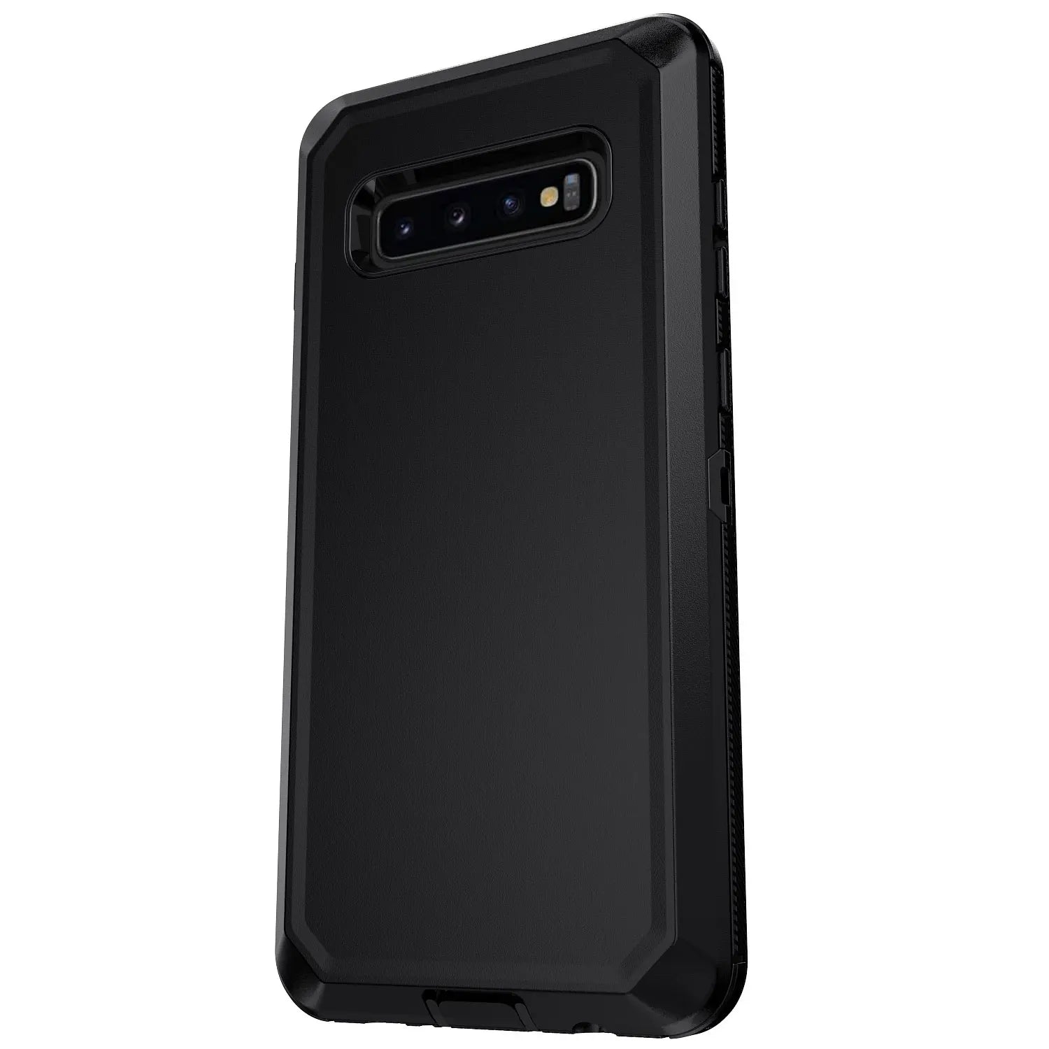 Black For Samsung Galaxy S10+ Plus S10 S10E Case Heavy Duty Shockproof Hard Protective Rugged Hybrid 3in1 Layers Phone Cover Car Mobile World