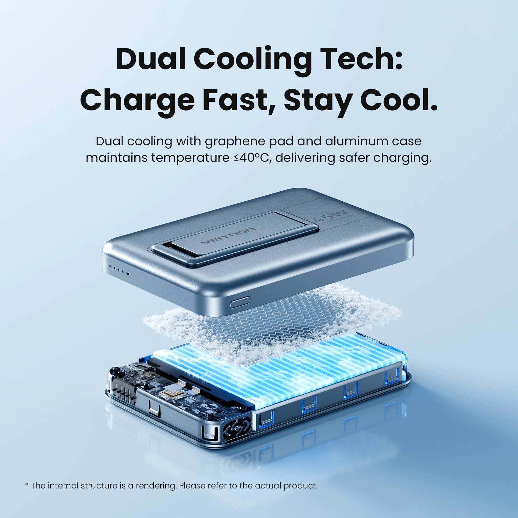 Vention 10000mAh 45W Power Bank For Qi2.2 25W MagSafe Magnetic Wireless Battery Portable Charger For iPhone 17 16 Samsung S25 24 Car Mobile World