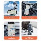 SEAMETAL Sucker Car Phone Holder Mount Stand Suction Cup Smartphone Mobile Cell Support in Car Bracket for Iphone Xiaomi Huawei CM World