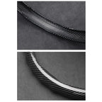 Suitable for Alfa Romeo Carbon Fiber Texture Steering Wheel Cover Snap-On Wave-Shaped Sports Design Protective Case Giulia 952 Stelvio 949 147 Mito Giulietta Tonale 965 Sprint 159 Quadrifoglio Black CM World