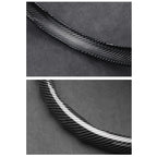 Suitable for Alfa Romeo Carbon Fiber Texture Steering Wheel Cover Snap-On Wave-Shaped Sports Design Protective Case Giulia 952 Stelvio 949 147 Mito Giulietta Tonale 965 Sprint 159 Quadrifoglio Black CM World