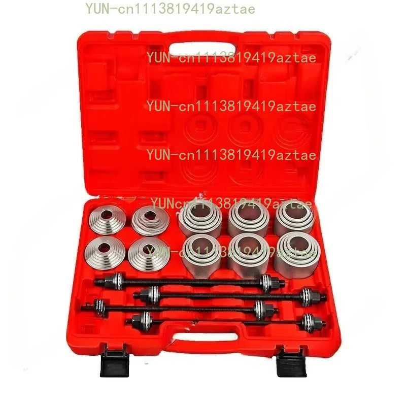 28Pcs Universal Iron Sleeve Bushing Tool Kit, Auto Bushing Disassembly Assembly Tool