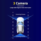 DashCam Car 3Cameras DVR 4Inch Fhd 1080P Auto Video Recorder Three-Lens With Rear View Camera Night Vison Registrator Black Box