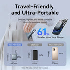 Vention 10000mAh Power Bank Fast Charging PD 35W Portable Mini PowerBank for iPhone 17 16 15 Xiaomi External Battery Charger Car Mobile World