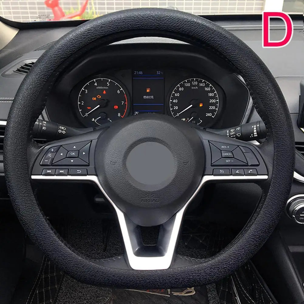 19 Color Car Silicone Steering Wheel Cover For Summer Fashion Sweat Absorbent Non-slip Handle Cover General DIY Parts CM World