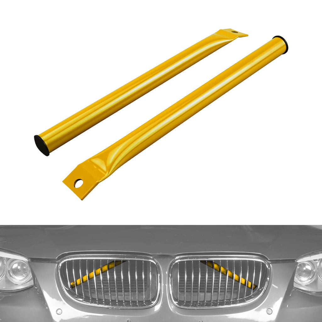 Steel V Brace Bars Front Grille Kidney Struts Braces for BMW E90 E91 E92 E93 323i 325i 328i 330i 335i 2006-2013, Car Accessories
