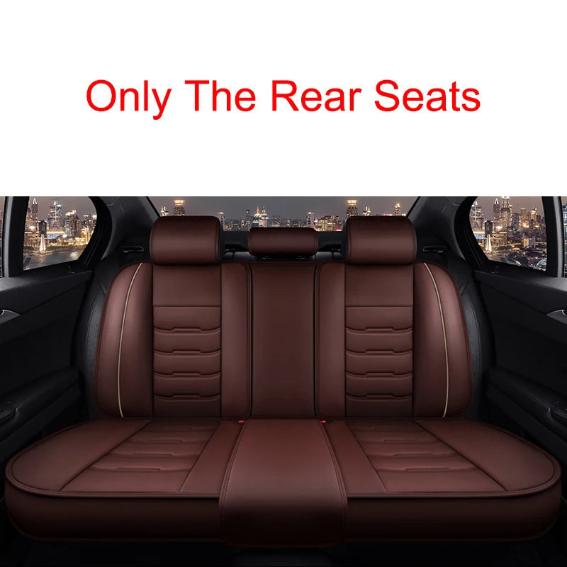 Full Coverage Universal Pu Leather Car Seat Covers for Bmw 5 Series F10 F11 G30 G31 E39 E60 E61 F07 F18 G38 G60 Car Accessories CM World