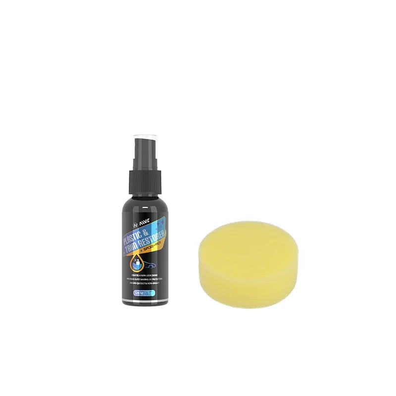 Car Plastic Restorer Back To Black Coating Auto Plastic Rubber Exterior Repair Clean Refresh Restoration Agent Shine Brighten