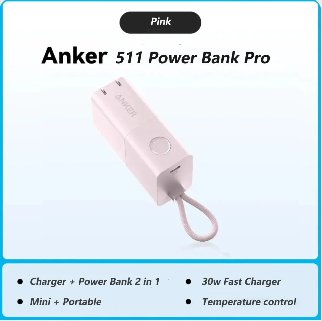 Anker Portable Charger 2-in-1 Hybrid Charger 5000mAh Power Bank Pro PowerCore Fusion 30W Power Delivery for iPhone Car Mobile World