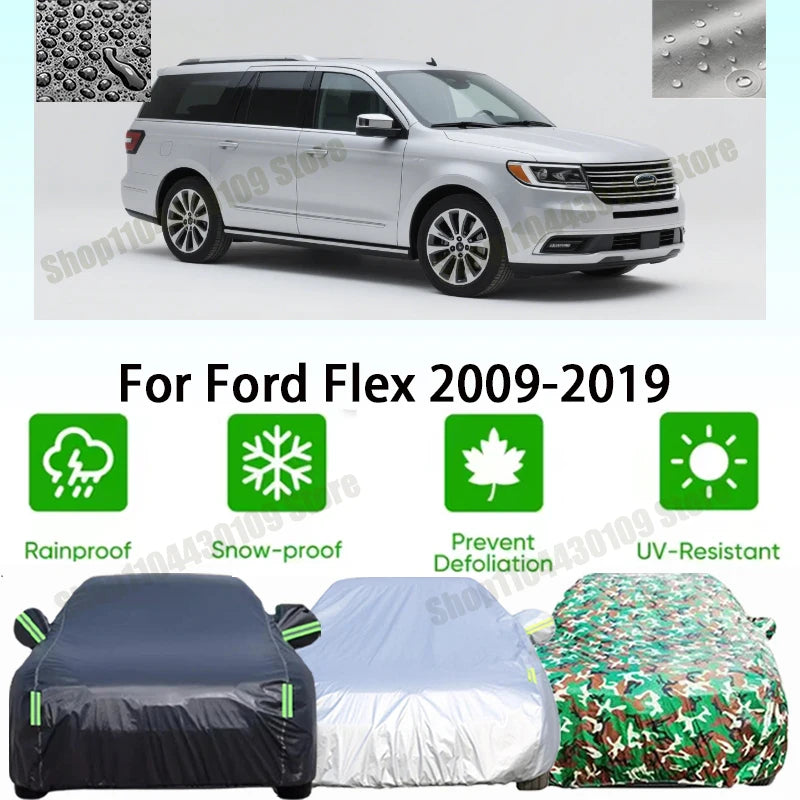 For Ford Flex 2009-2019 Outdoor Protection Covers Snow Sunshade Waterproof Dustproof Exterior UV Car Accessories