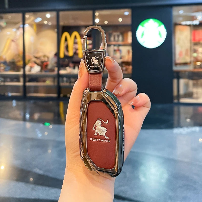 Car Key Case Bag Holder Key Protective Cover For Dongfeng Fengxing Forthing T5 EVO 2021 Keychain