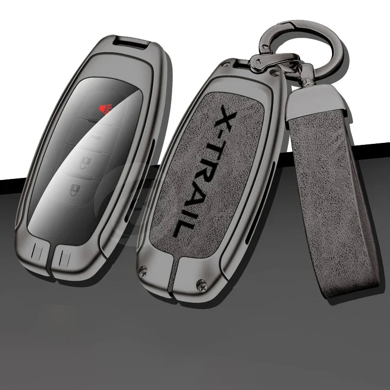 Zinc Alloy Car Key Cover Case Holder Shell Fob Protector for Nissan X-Trail t32 t33  Keychain Buckle Interior Accessories