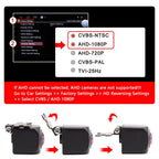 180 Degrees 1080P AHD CCD Universal Front Camera Without Parking Line Car Front View Camera Parking Camera Without Mirror