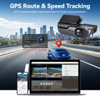 4K UHD Car Dash Camera DVR Night Vision Video Recorder with GPS Wi-Fi 24H Parking Monitoring Support for Vehicle Safety Car Mobile World