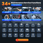 THINKCAR THINKSCAN 689BT CANFD DOIP OBD2 Diagnostic Tool 34 Reset Car Scanner Full System ECU Coding Bi-Directional Control Scan Car Mobile World