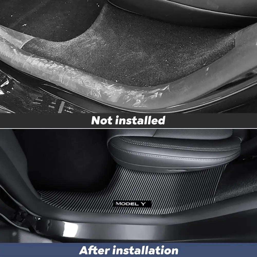 For Tesla New Model Y Launch Juniper 2025 ABS Front Rear Door Sill Protector Threshold Strip Anti-kick Guard Panel Waterproof CM World