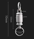 Super Light TC4 Titanium Men Alloy Keychain High Quality Quick Release Mini CAR Key Chain Convenient Detachable Key Ring CM World