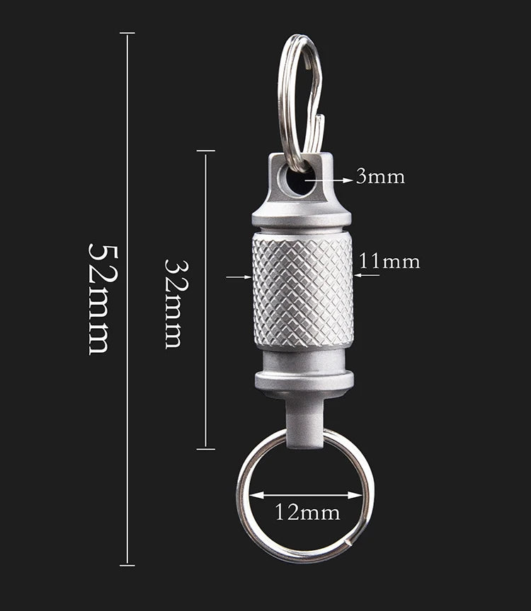 Super Light TC4 Titanium Men Alloy Keychain High Quality Quick Release Mini CAR Key Chain Convenient Detachable Key Ring CM World